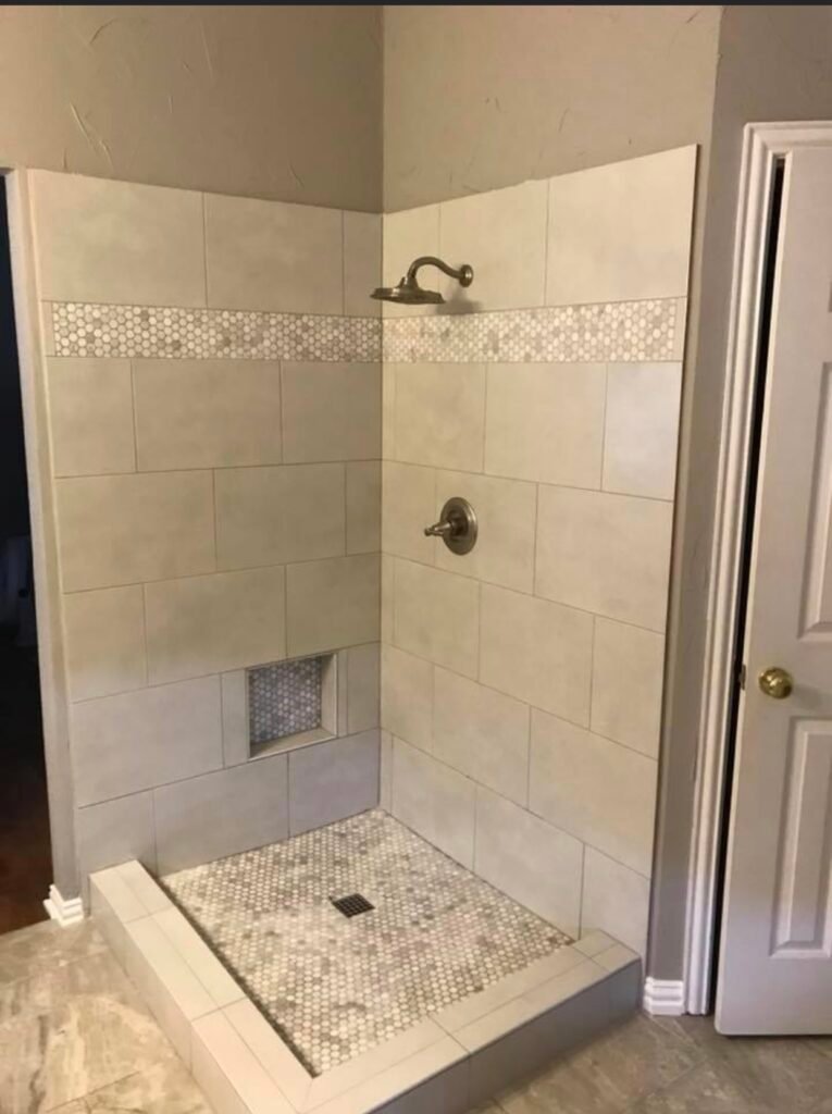 Bathroom shower installation by Handyman Experts of Fort Collins